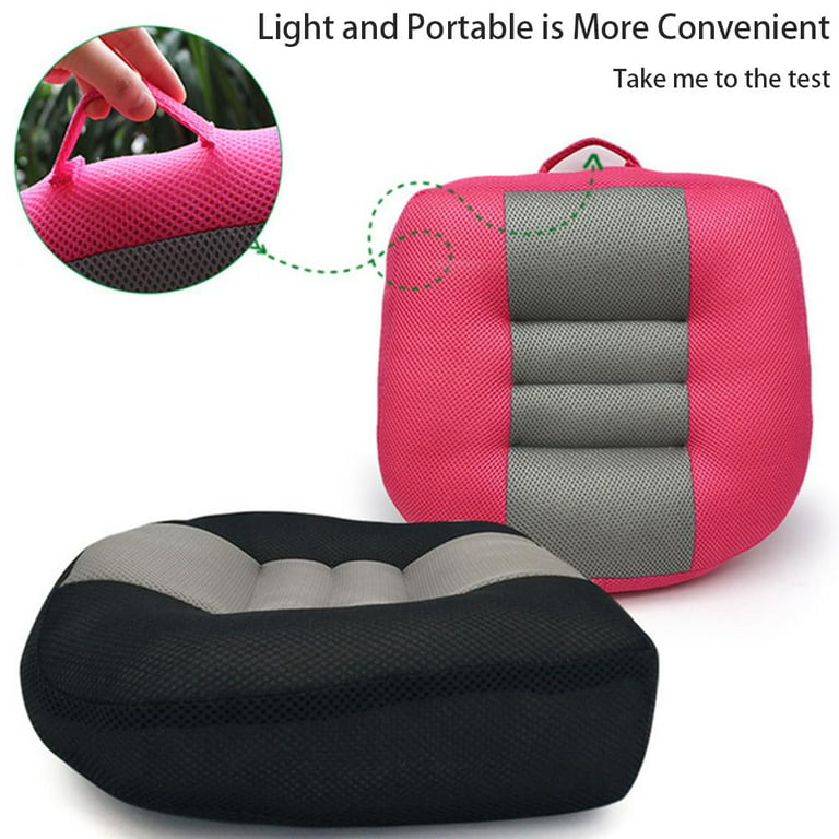 Car Booster Seat Cushion Breathable Height Boost Mat Portable Mesh