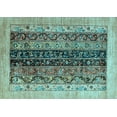 thumbnail image 1 of Ahgly Company Indoor Rectangle Oriental Light Blue Modern Area Rugs, 3' x 5', 1 of 4