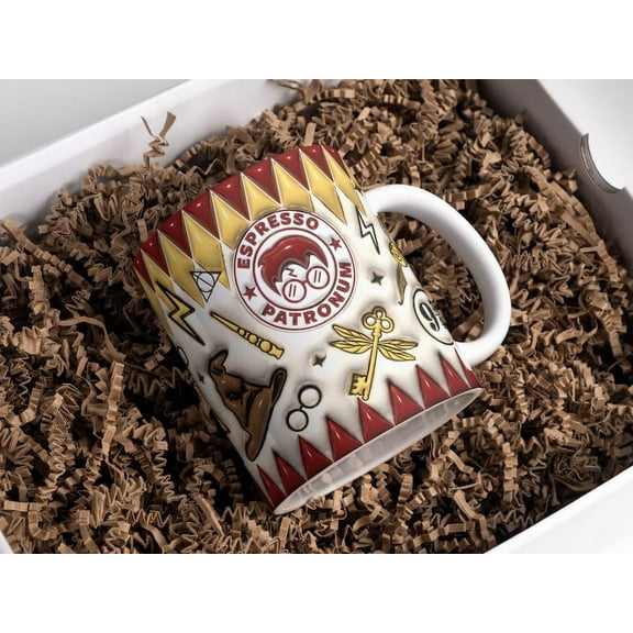 3D Wizard Inflated Mug Hogward Lover Mug Potter Mug