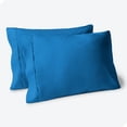 thumbnail image 1 of Bare Home Pillowcase Set - Premium 1800 Collection - Double Brushed - Ultra Soft - Standard Size, Medium Blue, 2 Count, 1 of 7