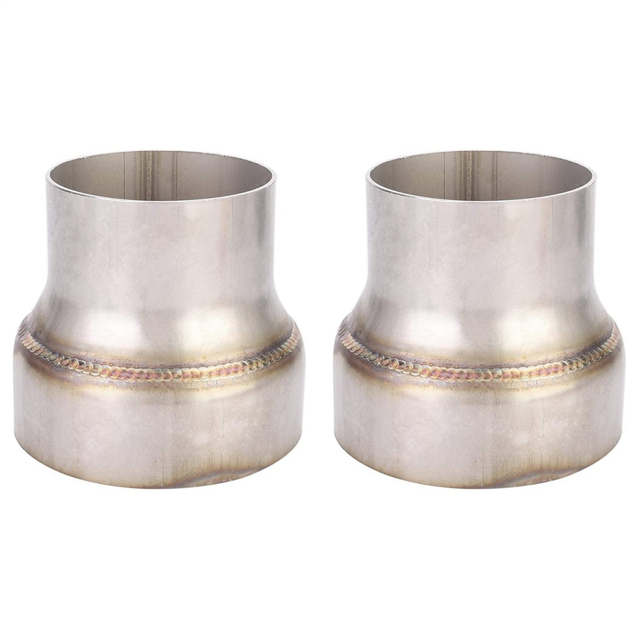 2X Piping Exhaust Reducer, 3 Inch to 4 Inch Turbo/Exhaust Reducer Adapter Pipe Stainless Steel Universal