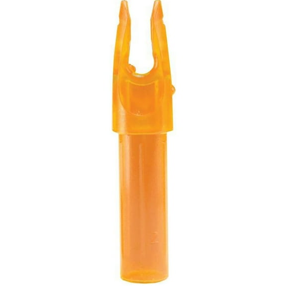 Carbon Express Launchpad Precision Nocks .244 Clear Orange - 12 Pack