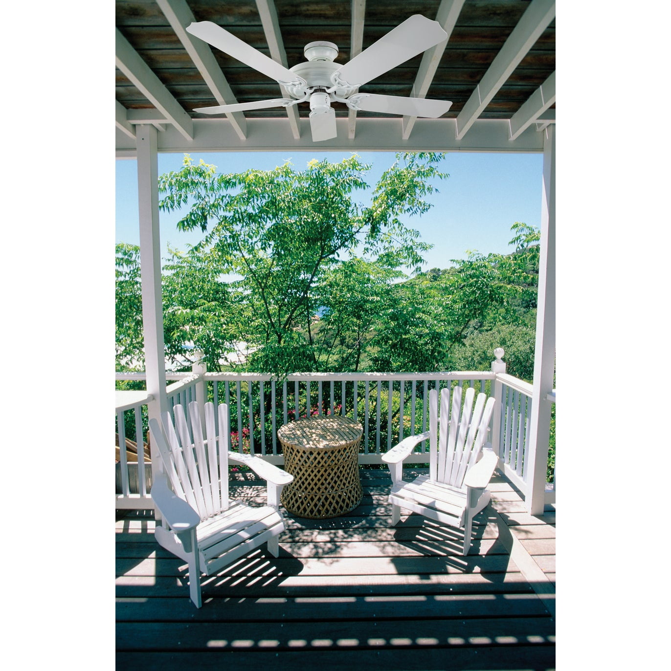 Hunter Sea Air 52″ Quiet Indoor/Outdoor Home Ceiling Fan with Pull Chain, White Sansujyuku sansujyuku.com