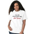 thumbnail image 5 of Engagement Party Photos Set His Hers Women's Graphic T Shirt Tees Brisco Brands S, 5 of 6