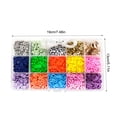 thumbnail image 4 of Injueey Fabricación de joyas Cuentas Pulseras de colores Materiales de artesanía de bricolaje con caja Trabajo de arte bohemio estético para Artesanía 15 celle Injueey HA010498-01B, 4 of 6