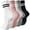 White+Pink+Light gray+Black, variant on Yawlsow 4 Pairs Pilates Grip Socks for Women, Yoga Grippy Socks for Barre, Hospital, Gym Workout