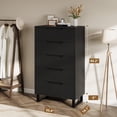 thumbnail image 3 of Tall & Slim 5-Drawer Storage Tower | 50" Freestanding Dresser Fits Perfectly in Bedroom Corners, Hallways & Entries, 3 of 7