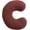 C, variant on Letter Plush Pillow Soft Alphabet Decorative Throw Cushion for Bed Couch Living Room
