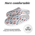 thumbnail image 6 of Daiia Nautical And Pirate Owls Print Women’s Fuzzy Slippers Memory Foam Lightweight House Shoes Cozy Loafer Flannel House Shoes-39/40, 6 of 7