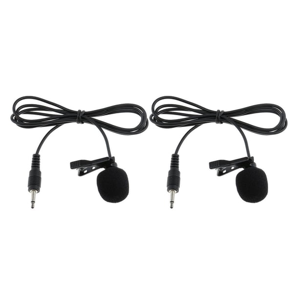 Micrófono De Solapa ( De 2) Clip De 3.5 Mm Micrófono De Solapa Para Vloggers, Suministros Para Videoconferencia