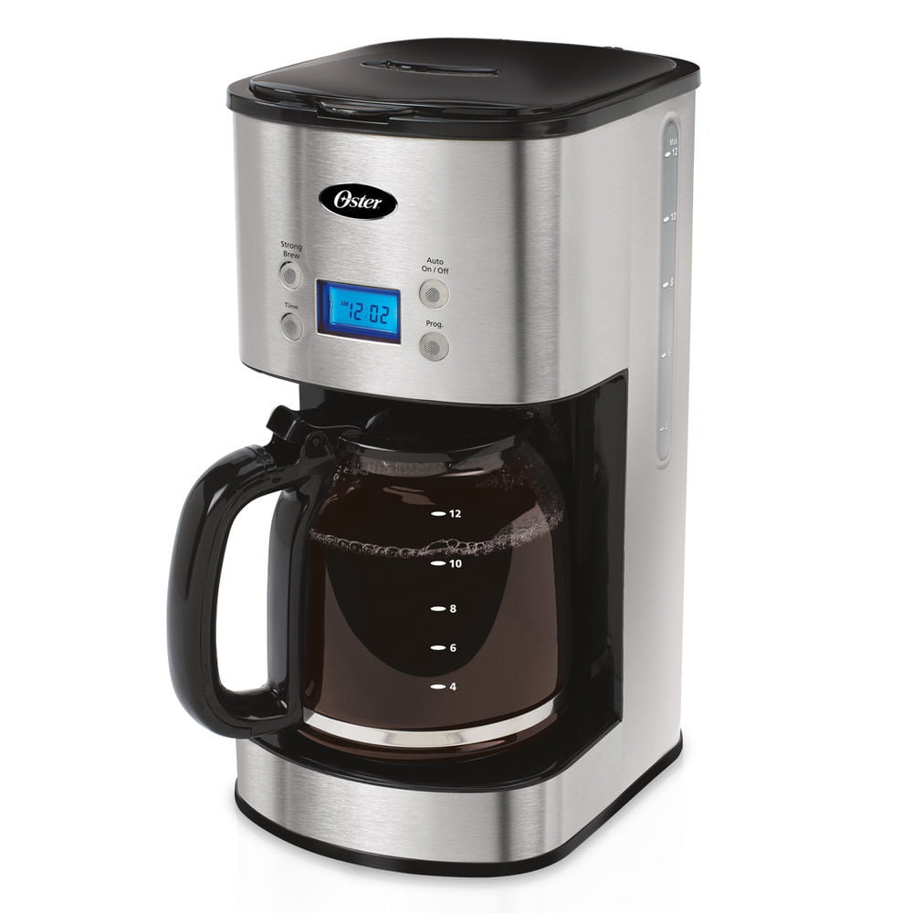 Oster 12 Cup Programmable Coffee Maker Bvst Jbxss41 Stainless