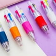 thumbnail image 6 of 10pcs Multicolor Pen 4 Colors Retractable Ballpoint Pen Small Writing Pen, 6 of 20