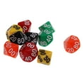thumbnail image 4 of Conjunto de 10 dados acrílicos D00-90 para juegos de mesa, 4 of 9