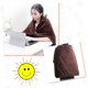 thumbnail image 3 of Manta envolvente cálida, chal calefactor eléctrico para mujeres, niños, mascotas, perros, gatos, conejos, unisex, y la velocidad de calentamiento es más uniforme (gris), 3 of 5