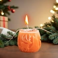 thumbnail image 3 of Christmas Aromatherapy Candle, Holiday Pillar Candle, Festive Reindeer Design Long-Lasting Burn Time, Gentle Non Pungent Fragrance, Clean Burning Wax, Handheld Gift Size 6.5x6x6cm, 3 of 7