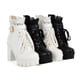 thumbnail image 5 of Botas cortas de primavera, otoño e invierno, para mujer, tacón alto, tacón grueso, con cordones, 5 of 5