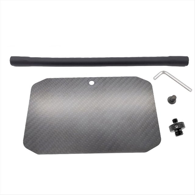 Mini Bloque de Luz de Fibra de Carbono Placa de Capó de Sombreado Accesorios de Lente de Cámara Fotográfica para Exteriores para Disparos en Exteriores(B)
