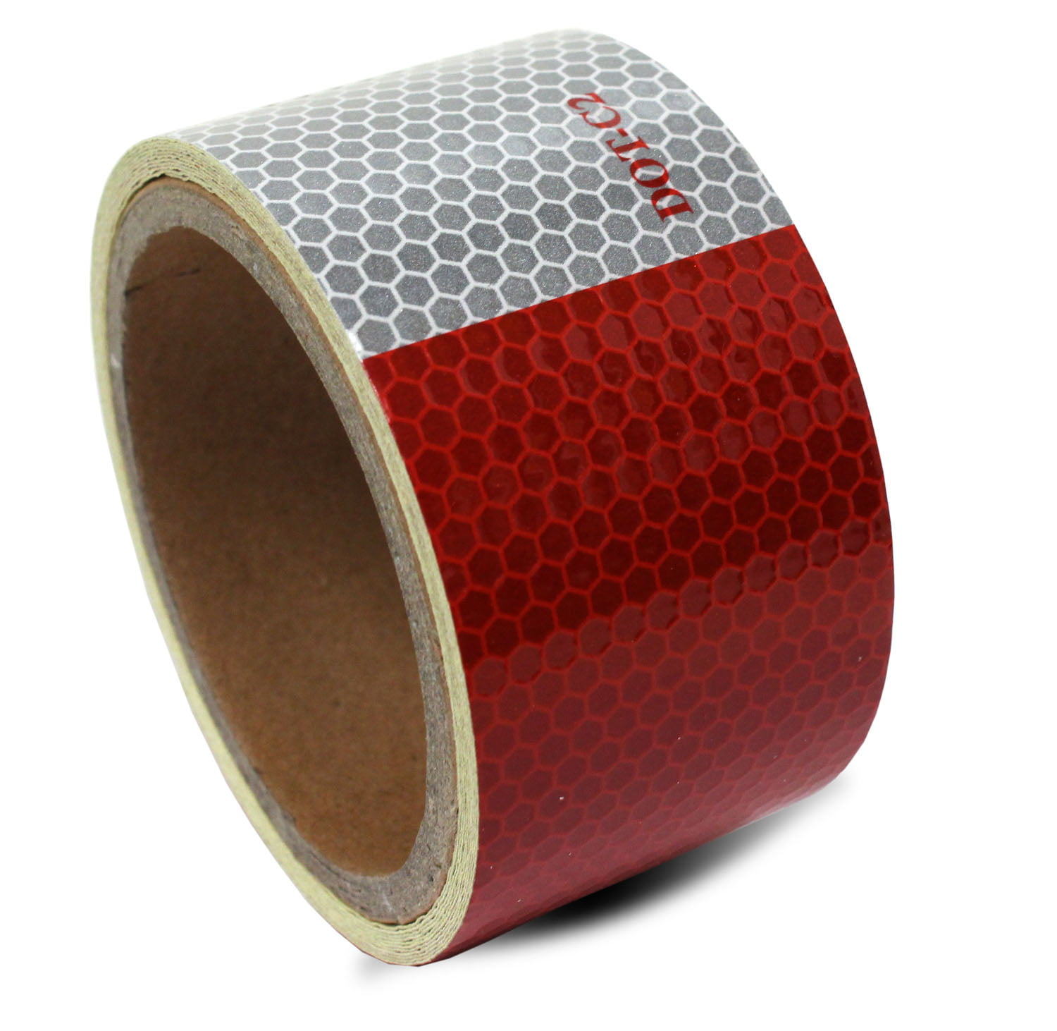 EZAUTOWRAP DOT-C2 Conspicuity Reflective Tape Red White 1 Foot Safety Warning Trailer RV 10 Strips 10 Feet