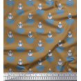 thumbnail image 1 of Soimoi Polyester Crepe Fabric Leaves & Floral Artistic Decor Fabric Printed Yard 52 Inch Wide, 1 of 5
