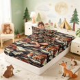 thumbnail image 4 of Erosebridal Fox Twin Fitted Sheet for Boys Girls, Vintage Books Bedding, 2-Piece 1 Fitted Sheet and 1 Pillowcase, 4 of 6