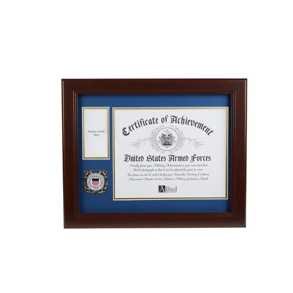 Allied Frame US Coast Guard Medal and Award Certificate Frame - 8 x 10 Opening