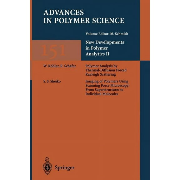 Advances in Polymer Science New Developments in Polymer Analytics II, Book 151, (Paperback)