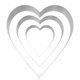 thumbnail image 4 of FELTECHELECTR Molde para pastel único de 3 piezas con forma de corazón, molde para hornear de acero inoxidable., 4 of 7