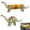 Brontosaurus, variant on Corn Cob Holders Set of 4 – Stainless Steel Corn on the Cob Skewers, Dinosaur Funny Novelty Corn Holders for BBQ, Kitchen & Dining Table Use, Heat Resistant Corn Picks (Triceratops, 1PC)