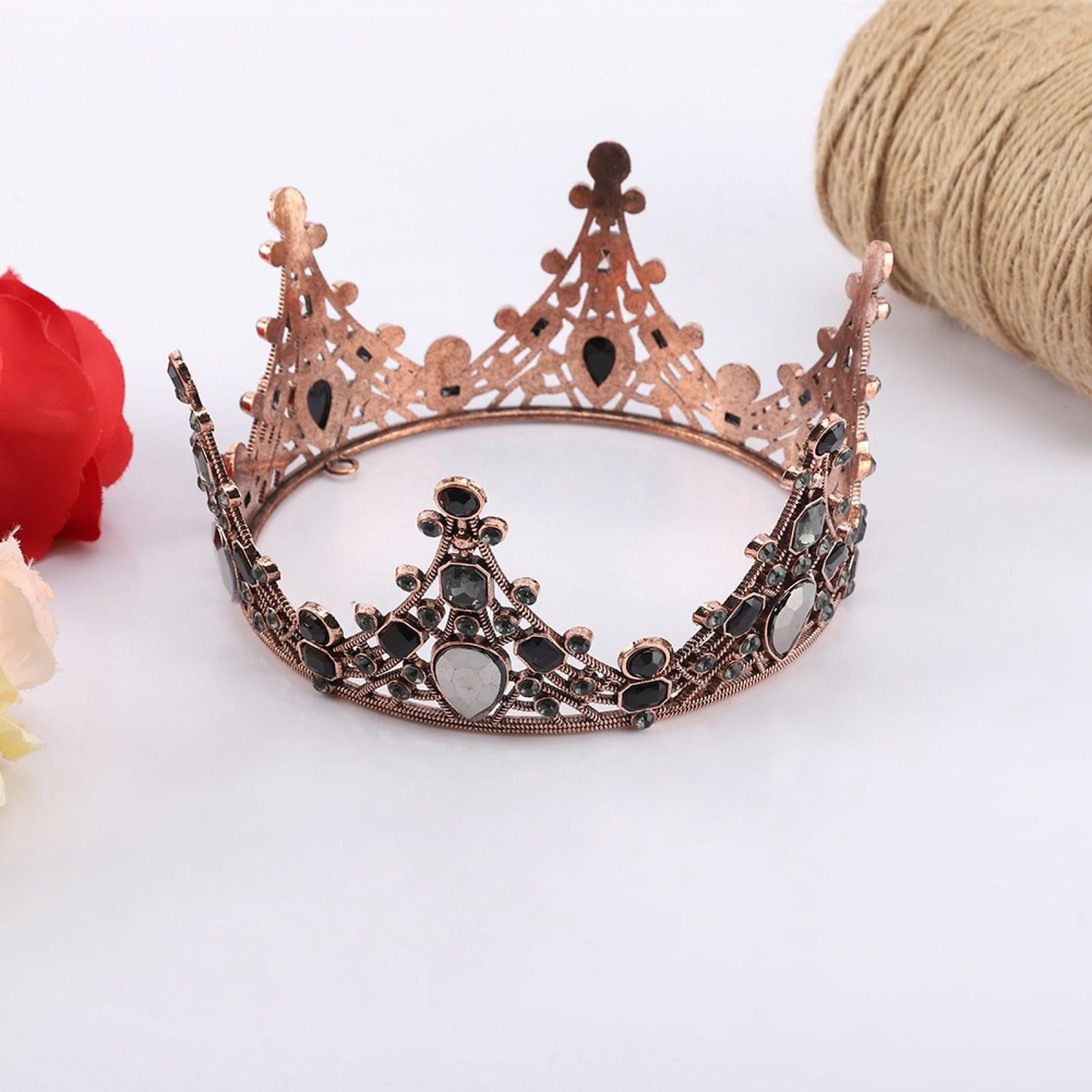 Domqga Mini Couronne Decoration De Gateau De Mariage Reine Couronne De Gateau En Metal Perle De Style Baroque Decorateur De Gateau De Mariage Walmart Canada