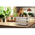 thumbnail image 3 of Deco Brothers Spice Rack Organizer with 18 Spice Bottles, 48 Spice Labels Set for Cabinet, Countertop, Pantry, Cupboard, Chrome, 3 of 5