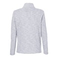 thumbnail image 5 of North End NE415W Women's Eclipse Jacquard Quarter-Zip Pullover-PLATINUM HEATHER-M, 5 of 6