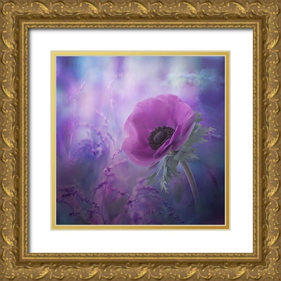Simongulashvili, Natalia 15x15 Gold Ornate Wood Framed with Double Matting Museum Art Print Titled - Ecstasy