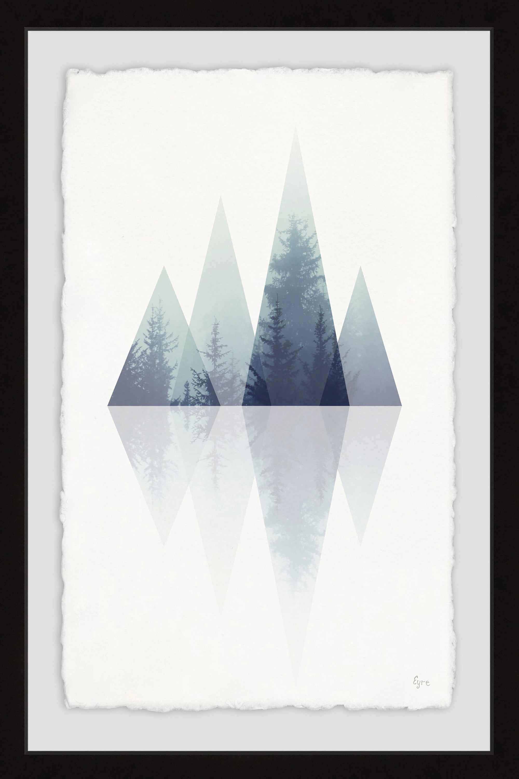 Bosque Azul Framed Painting Print