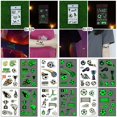 thumbnail image 2 of Pegatinas luminosas brillantes de fútbol / rugby / trofeo para tatuajes Pegatinas temporales de arte corporal para fanáticos del partido de pelota / tatuajes de espectadores, 2 of 4