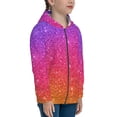 thumbnail image 5 of Sigee Holiday Shiny for Teenage Zip Up Hoodies Long Sleeve Sweatshirts-Medium, 5 of 6