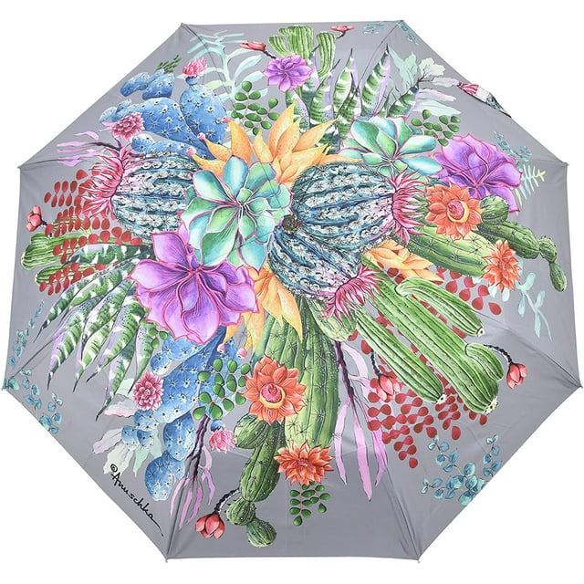 Anuschka Original Printed Artwork Umbrella - Auto Open/Close with UPF 50+ Sun Protection