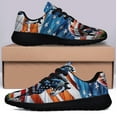 thumbnail image 3 of Horse Patriotic American flag Print Shoes Lightweight Comfortable Running Shoes for Men Women Black Size 10.5, 3 of 7