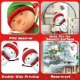 thumbnail image 7 of 227 PCS Christmas Snowflake Window Clings Decoration, Christmas Window Stickers, Indoor Xmas Party, Snowflake Santa Claus Reindeer Decals, Thanksgiving Party Décor, Winter Holiday Decor Home Party., 7 of 7