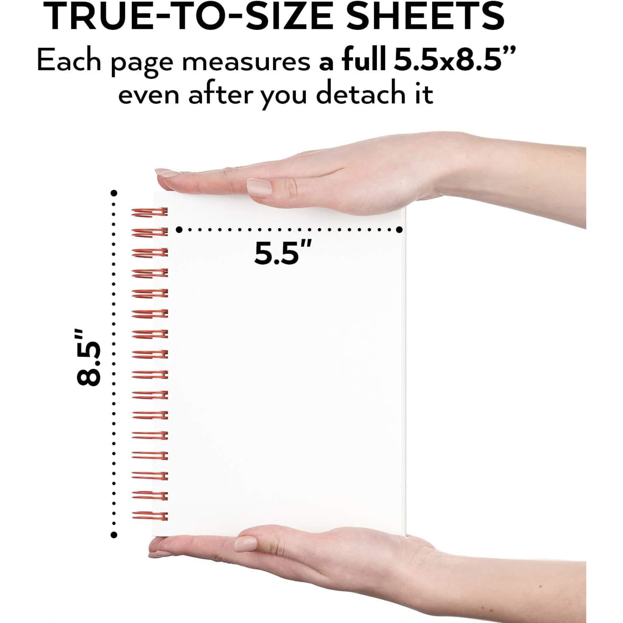 Arteza 5.5" x 8.5" Hardcover Watercolor Sketchbook, 30 Sheets, Set of 3