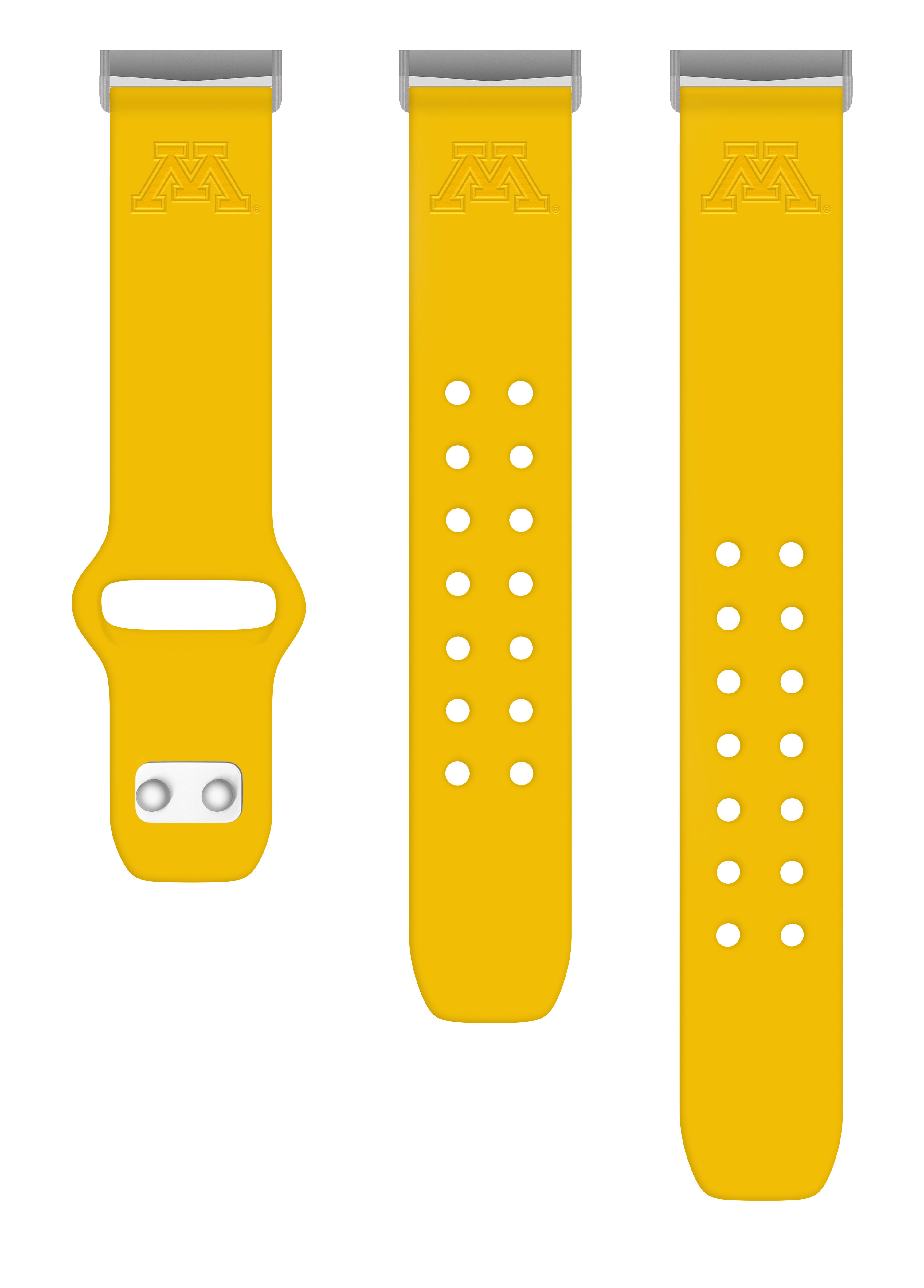 Minnesota Engraved Silicone Unisex Watch Band for Fitbit & More (Yellow) by Affinity Bands