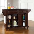 thumbnail image 6 of Pemberly Row Traditional Wood Kitchen Cart with Granite Top in Black/Mahogany, 6 of 7