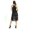thumbnail image 5 of 1920'S 20S Gatsby Flapper Themed Bachelorette Party Wear Dresses Clothing Items Black, 5 of 8