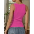 thumbnail image 2 of Crew Neck Tank Tops for Women Stretch Camisole Shirts, 2 of 5