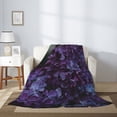 thumbnail image 2 of Throw Blanket for Couch Sofa and Bed, Lilac Super Soft Plush Throw Blanket, Fuzzy Cuteness Comfy Warm Washable Flannel Blanket & Throws for All Season 50"x40", 2 of 5