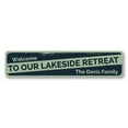 thumbnail image 2 of Lakeside Retreat Novelty Sign, Metal Wall Decor - 4x18 inches, 2 of 4