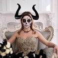 thumbnail image 3 of Diademas de cuernos de diablo, diadema única para disfraz de Halloween o cosplay., 3 of 6