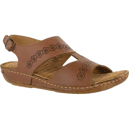 

Comfort Wave by Easy Street Sloane Leather Sandals (Women)