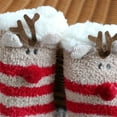 thumbnail image 4 of KEINXS 0-8 Years Christmas Fuzzy Socks for Toddler Girls Cozy Fuzzy Slipper Socks Toddler  Thick Fluffy Socks Warm Fleece Socks Red Santa 0-8 Years, 4 of 4