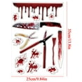 thumbnail image 4 of BOBOMOTI Halloween Decorations Bloody Handprint Window Clings for Halloween Party Decorations Scary Halloween Reusable Window Stickers Wall Decor, 4 of 4