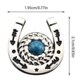 thumbnail image 2 of Synthetic Gemstone Shaped Decorative Buckle Screw Back Button Alloy Resin Material Retro Western Denim Style 8 Sets 4 Colors Easy to Use for DIY Leather Craft Fabric, 2 of 5